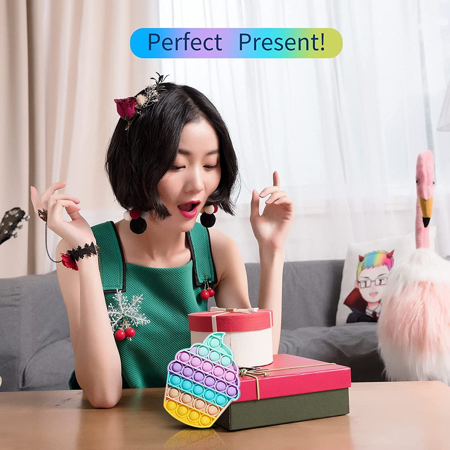 4476 Ice Cream Softy- Fidget Popping Sounds Toy, BPA Free Silicone, Push Bubbles Toy for Autism Stress Reliever, Sensory Toy Pop It Toy DeoDap 4476 Ice Cream Softy- Fidget Popping Sounds Toy, BPA Free Silicone, Push Bubbles Toy for Autism Stress Reliever, Sensory Toy Pop It Toy DeoDap